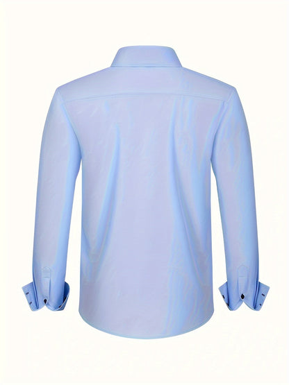 Men's Business Shirt Modern Fit – Elegant Style for Office & Leisure