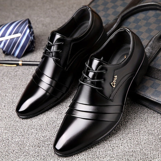 Men's Business Lace-Up Shoes Elegant Style for Office and Special Occasions