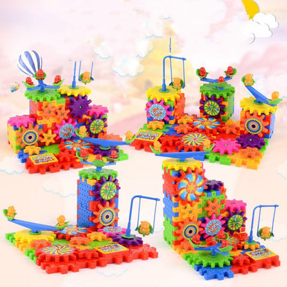 Interactive Parent-Child Time Gear Building Block Toy for Children – Creative Learning Game for Girls and Boys