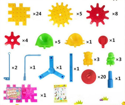 Interactive Parent-Child Time Gear Building Block Toy for Children – Creative Learning Game for Girls and Boys
