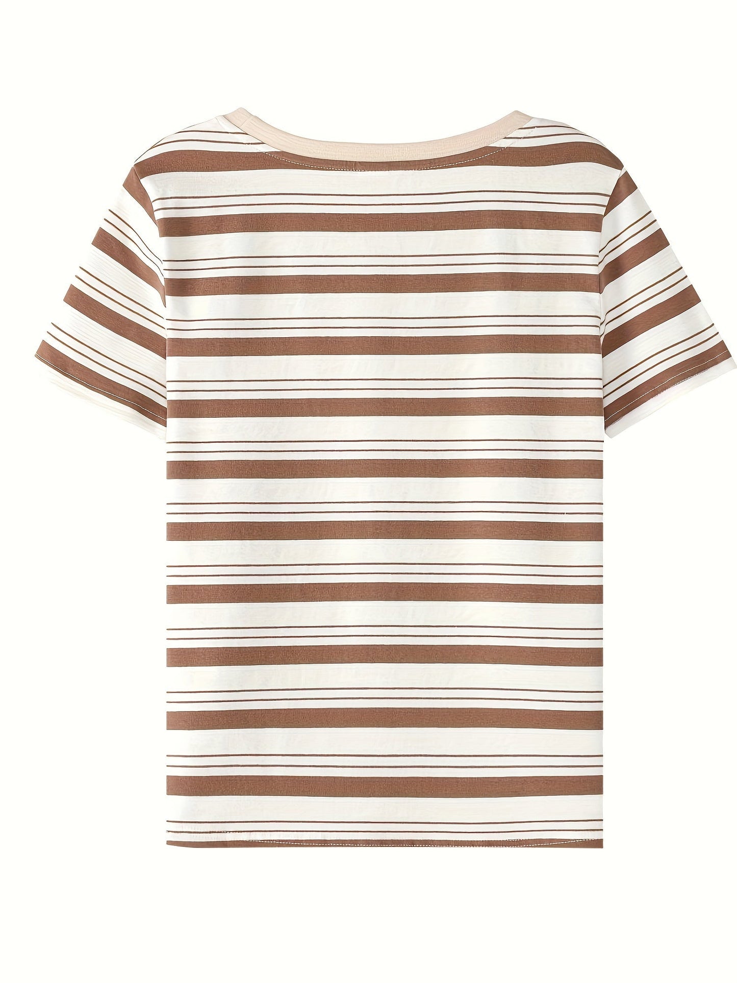 Damen Streifen T-Shirt Kurzarm – Zeitloses Basic für Alltag und Freizeit