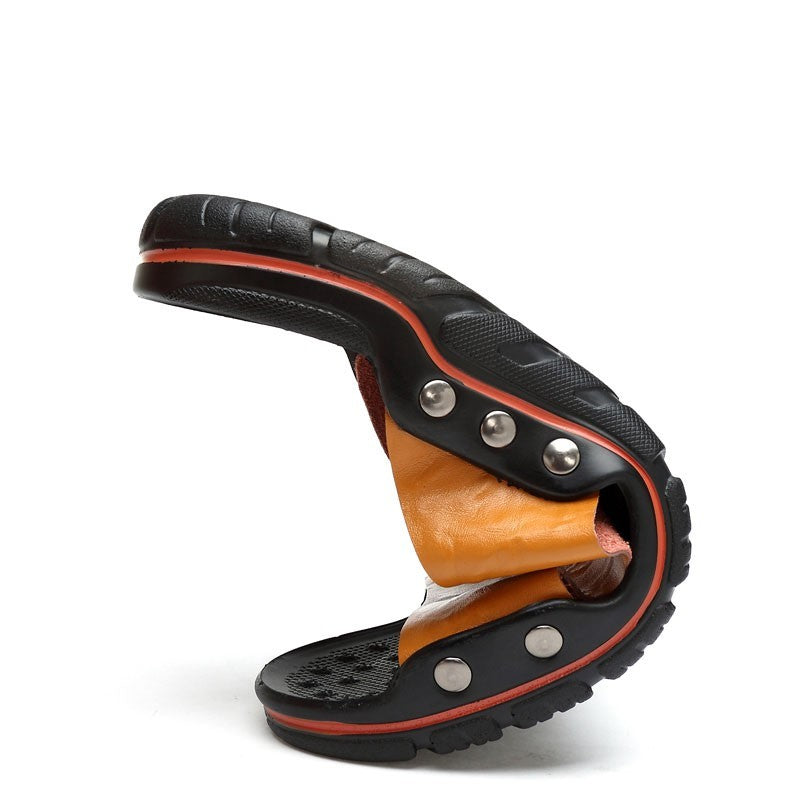 Dan – Große Herren Slipper aus veganem Leder für den Alltag