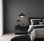 Hanglamp gepoedercoat staal en glas Mulan, zwart, 1 lamp, G9, Ø 10 cm kap, eettafel en kookeiland