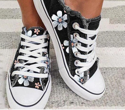 Sandra – Einfache Damen Sneaker aus koreanischem Denim