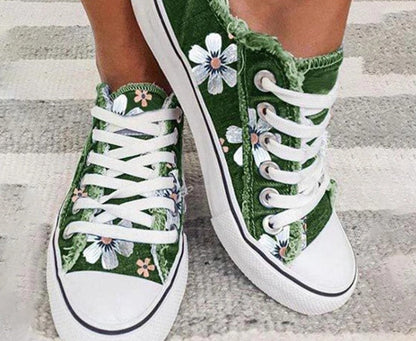 Sandra – Einfache Damen Sneaker aus koreanischem Denim