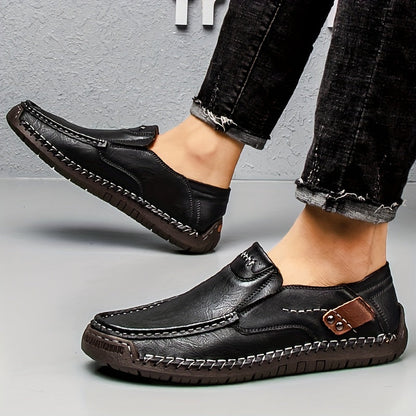 Men's Vintage-Style Moccasins – Comfortable Casual Shoes for Everyday and Office Use
