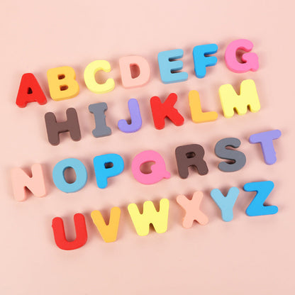 Children's Educational Toy Wooden Peg Puzzle Alphabet Numbers Motor Skills Montessori