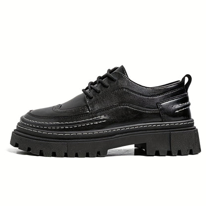 Herren Vintage Brogue Plateau-Schnürschuhe – Elegante Business- und Freizeit-Schuhe