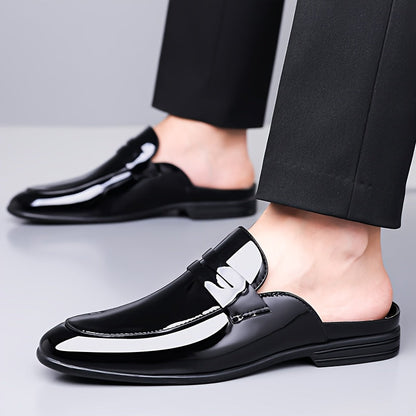 Men's Slip-On Business Loafer Backless – Elegant Half Shoes for Office & Occasion