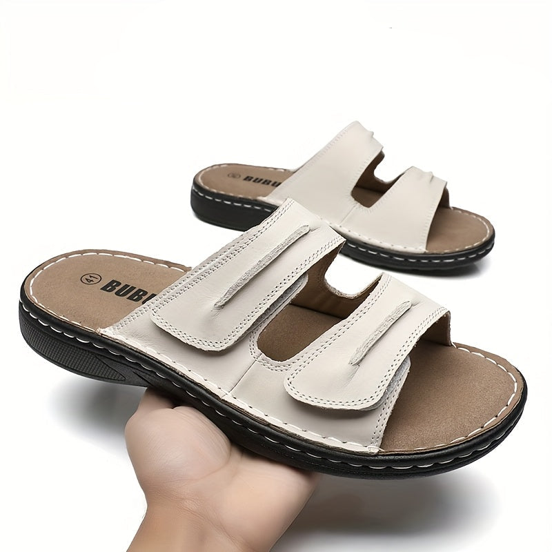 Men's Comfort Sandals with Double Straps – Casual Slides for Everyday & Vacation