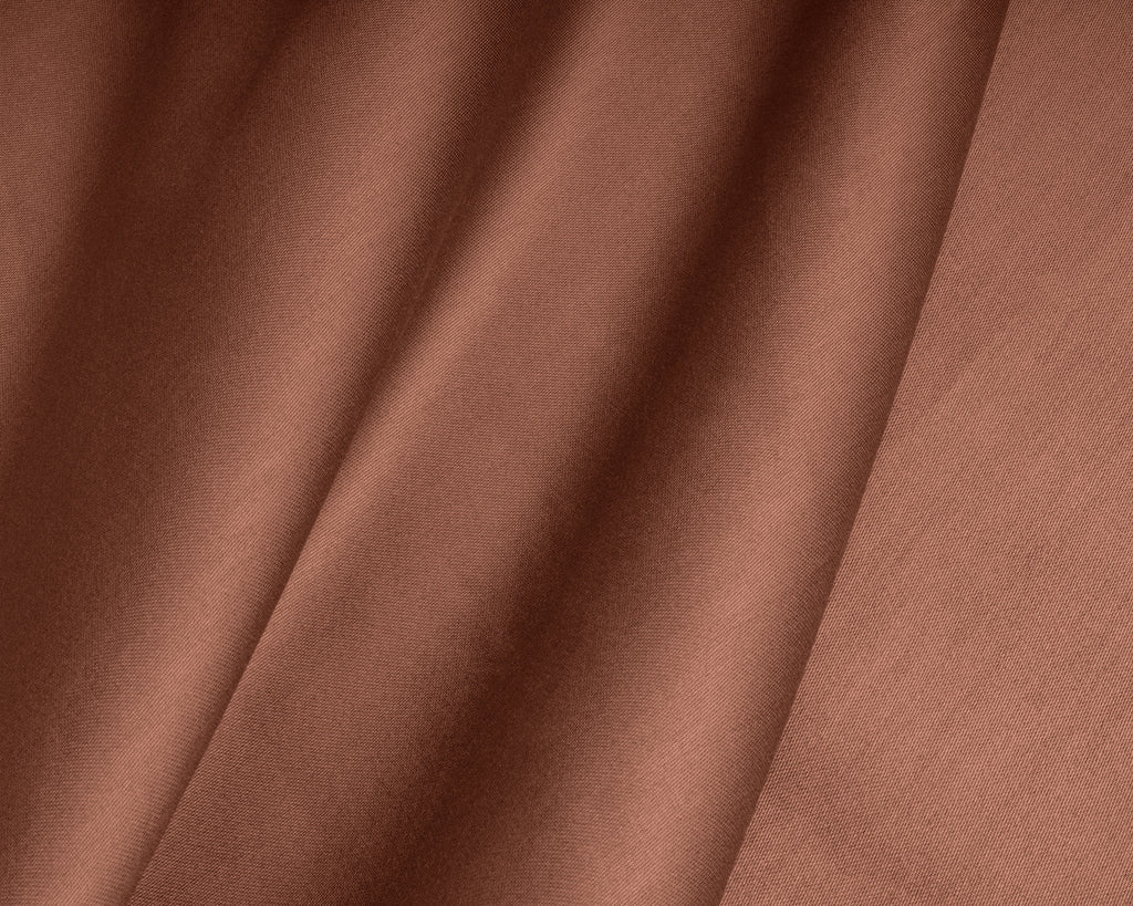 Hoeslaken katoensatijn bruin 120 x 200 cm, T210 met 30 cm hoekhoogte