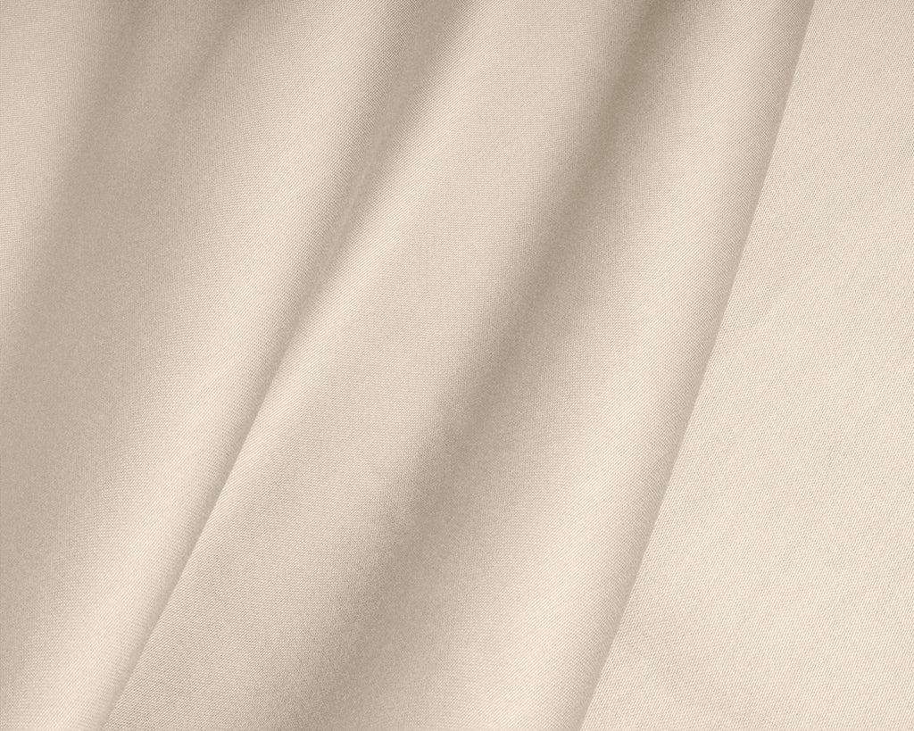Hoeslaken katoensatijn zand 140 x 200 cm, hoekhoogte 30 cm, voor tweepersoonsbed of boxspring