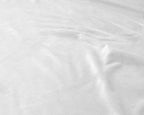 Hoeslaken velours fluweel polyester wit 180 x 200 cm, hoekhoogte 30 cm, voor de slaapkamer