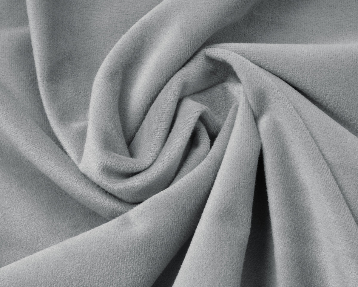 Hoeslaken fluweel polyester grijs 160 x 200 cm, hoekhoogte 30 cm, zacht en warm voor de winter