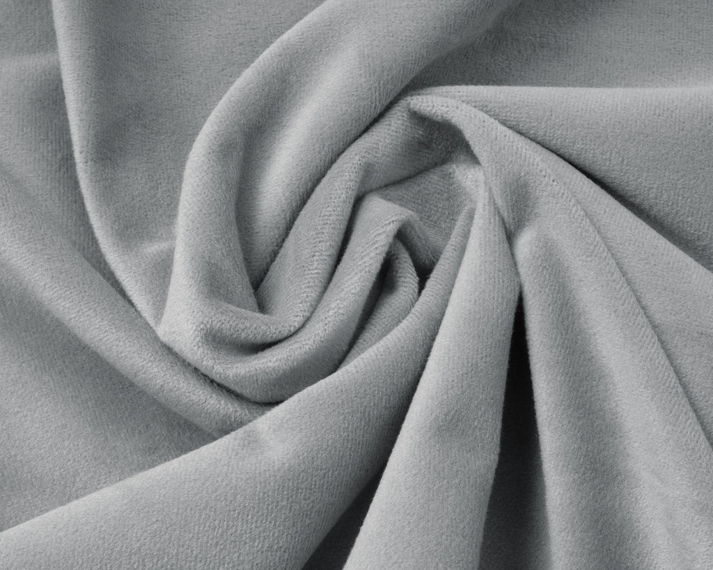 Hoeslaken fluweel polyester grijs 180 x 200 cm, hoekhoogte 30 cm, voor de slaapkamer
