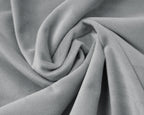 Hoeslaken fluweel polyester grijs 180 x 200 cm, hoekhoogte 30 cm, voor de slaapkamer