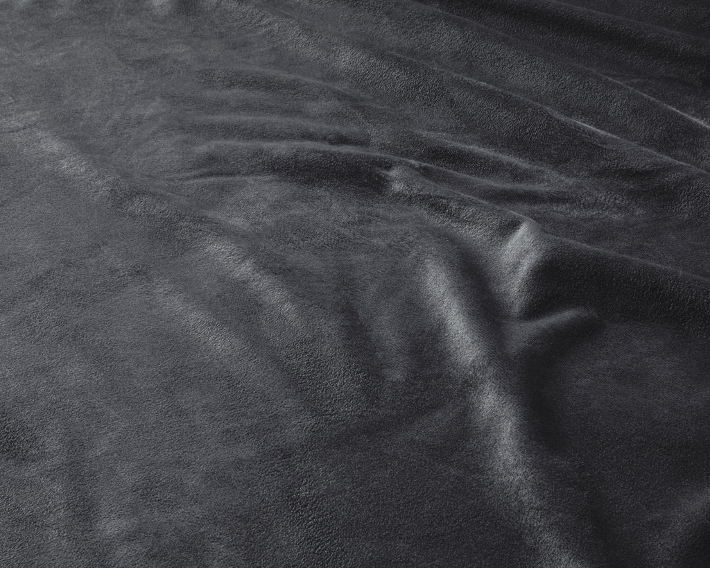 Hoeslaken fluweel polyester antraciet 140 x 200 cm, hoekhoogte 30 cm, voor de wasdroger