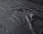 Hoeslaken fluweel polyester antraciet 140 x 200 cm, hoekhoogte 30 cm, voor de wasdroger