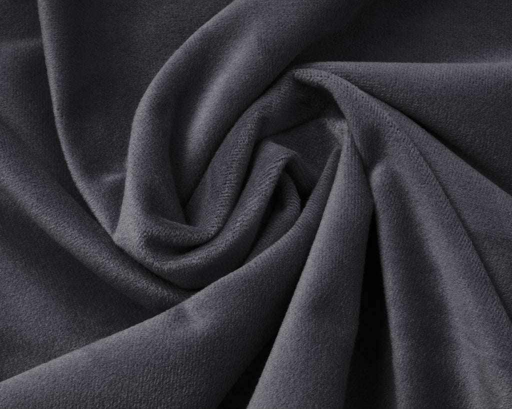 Hoeslaken fluweel polyester antraciet 140 x 200 cm, hoekhoogte 30 cm, voor de wasdroger