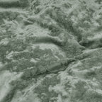Dekbedovertrek velvet polyester groen 140 x 220 cm, met kussenslopen en drukknopen
