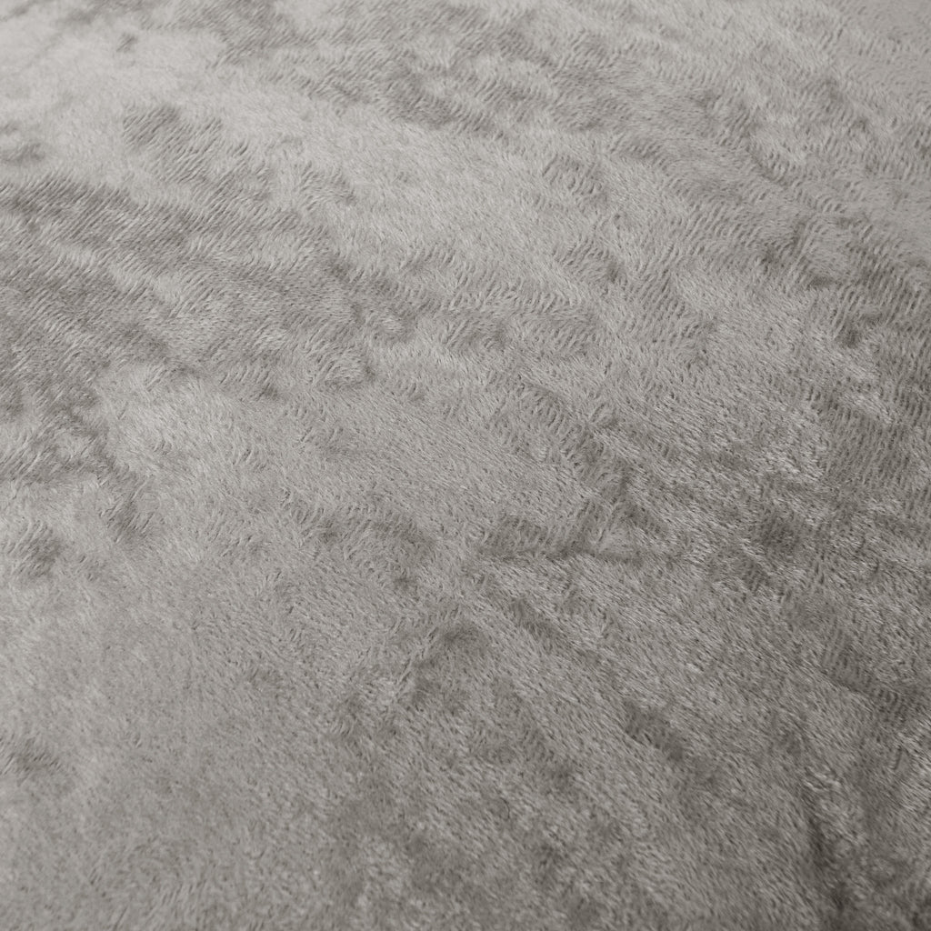 Dekbedovertrek velvet polyester kristaleffect zand 140 x 220 cm, met kussenslopen