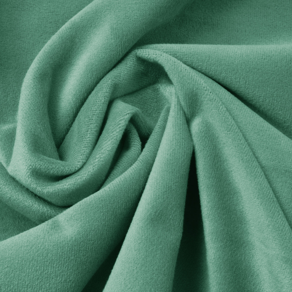 Dekbedovertrek fluweel polyester groen met ruches 240 x 220 cm, met kussenslopen en drukknopen