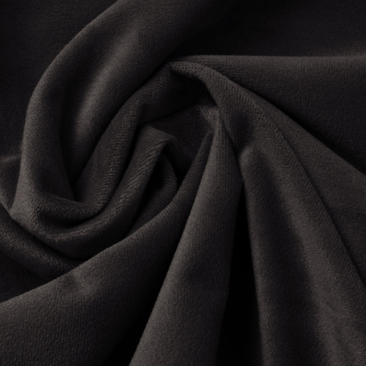 Dekbedovertrek fluweel polyester zwart 200 x 220 cm, met fluwelen paspel en kussensloop