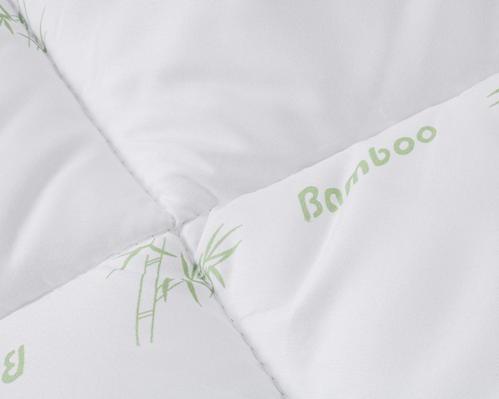Dekbed holle vezel bamboe touch wit 140 x 200 cm, warmteklasse 2, wasbaar op 30°C
