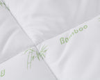 Dekbed holle vezel bamboe touch wit 140 x 200 cm, warmteklasse 2, wasbaar op 30°C