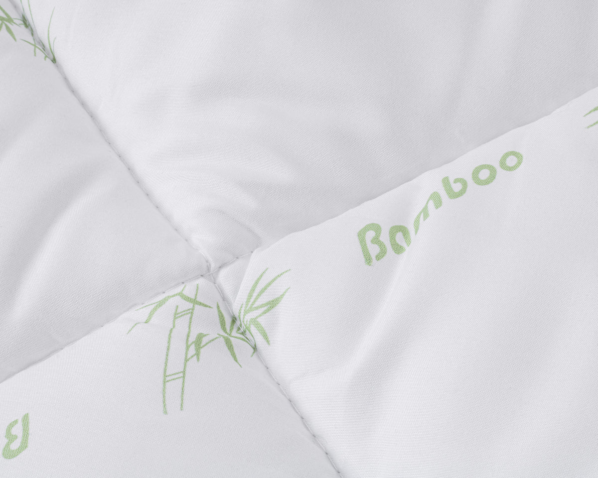 Dekbed holle vezel bamboe touch wit 140 x 200 cm, warmteklasse 2, wasbaar op 30°C