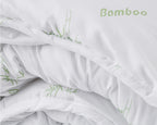 Dekbed polyester bamboe touch wit 240 x 200 cm, holle vezelvulling, warmteklasse 2