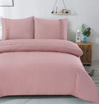 Dekbedovertrek percale katoen Bali roze 240 x 220 cm, met 2 kussenslopen 60 x 70 cm