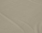 Hoeslaken flanel katoen taupe, dubbelzijdig geborsteld, hoekhoogte 25 cm, voor de slaapkamer