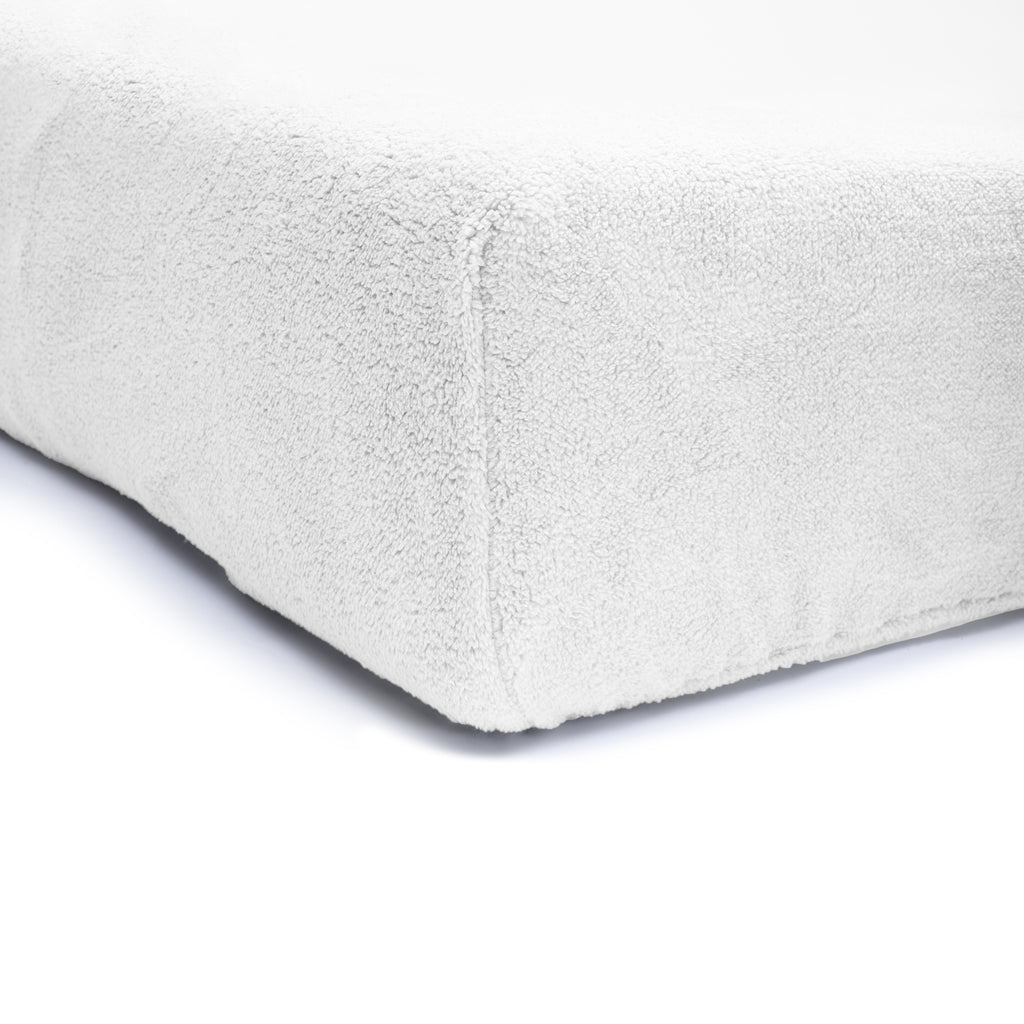 Hoeslaken teddy polyester wit 160 x 200 cm, hoekhoogte 30 cm, voor tweepersoonsbed