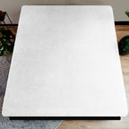 Hoeslaken teddy polyester wit 160 x 200 cm, hoekhoogte 30 cm, voor tweepersoonsbed