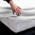 Hoeslaken teddy polyester wit 180 x 200 cm, hoekhoogte 30 cm, voor tweepersoonsbed