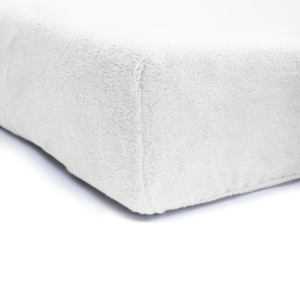 Hoeslaken teddy polyester wit 180 x 200 cm, hoekhoogte 30 cm, voor tweepersoonsbed