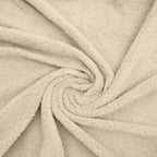 Hoeslaken teddy polyester taupe 140 x 200 cm, hoekhoogte 30 cm, voor tweepersoonsbed