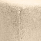 Hoeslaken teddy polyester taupe 140 x 200 cm, hoekhoogte 30 cm, voor tweepersoonsbed