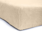 Hoeslaken teddy polyester taupe 160 x 200 cm, hoekhoogte 30 cm, voor tweepersoonsbed