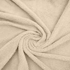 Hoeslaken teddy polyester taupe 180 x 200 cm, hoekhoogte 30 cm, voor de slaapkamer