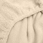 Hoeslaken teddy polyester taupe 180 x 200 cm, hoekhoogte 30 cm, voor de slaapkamer