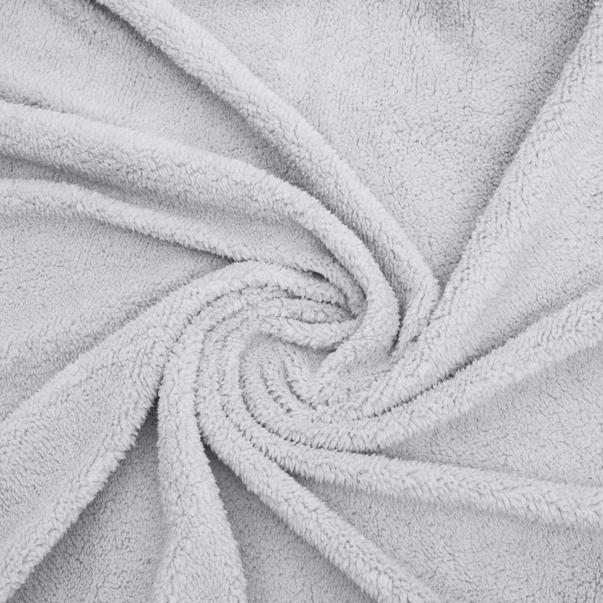 Hoeslaken teddy polyester grijs 160 x 200 cm, hoekhoogte 30 cm, slaapkamer