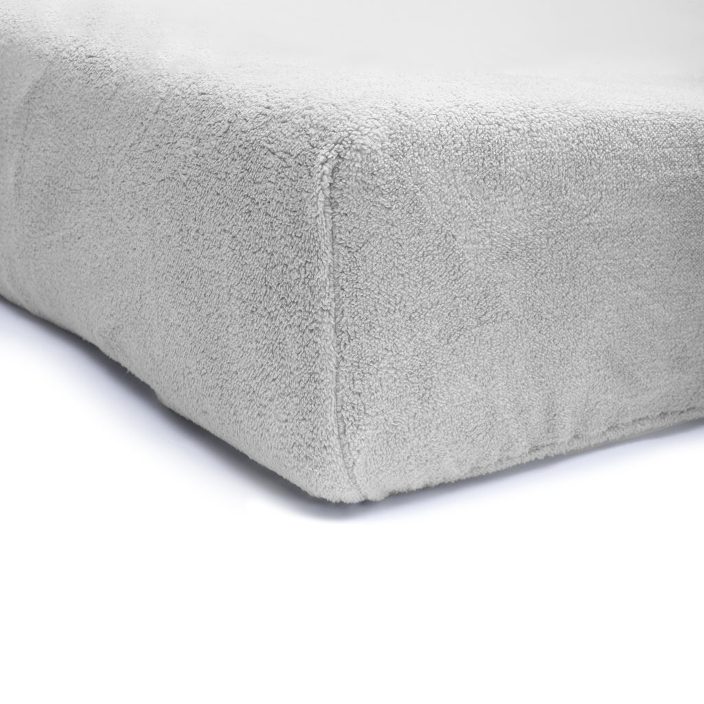 Hoeslaken teddy polyester grijs 180 x 200 cm, hoekhoogte 30 cm, voor de slaapkamer