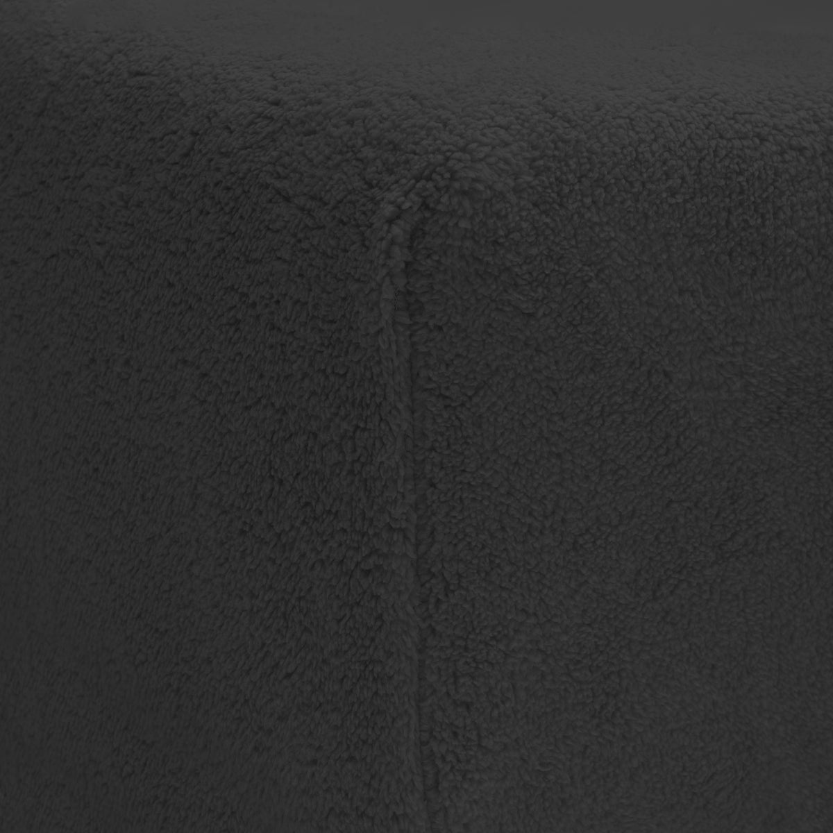 Hoeslaken teddy polyester antraciet 160 x 200 cm, hoekhoogte 30 cm, voor de slaapkamer