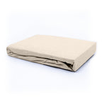 Hoeslaken teddy polyester crème 180 x 200 cm, hoekhoogte 30 cm, voor de slaapkamer