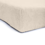 Hoeslaken teddy polyester crème 180 x 200 cm, hoekhoogte 30 cm, voor de slaapkamer