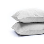 Kussenslopen teddy polyester grijs 60 x 70 cm, set van 2 met envelopsluiting voor de slaapkamer