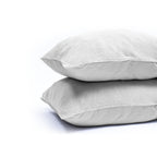 Kussenslopen teddy polyester grijs 60 x 70 cm, set van 2 met envelopsluiting voor de slaapkamer