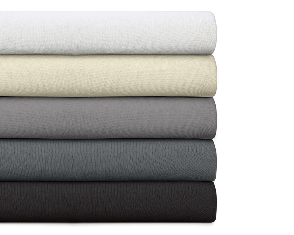 Hoeslaken split-topper dubbel jersey katoen 220 g/m² grijs 160 x 200/220 cm, hoekhoogte 20 cm